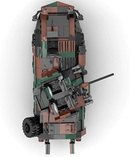 Miniatura 6 de LAV-25 - Modelo de vehículo de combate de infantería, juego de bloques de construcción de partículas pequeñas, STEM MOC-126469 modelo de ensamblaje