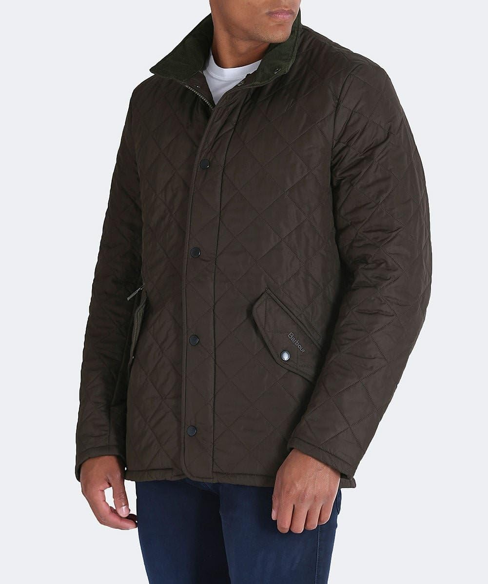 Barbour Men's Chelsea SPORTSQUILT Jacket (M, Olive)