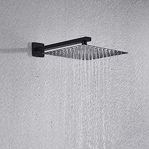 Ensemble de douche et de bain noir 12" avec mitigeur numérique - 5