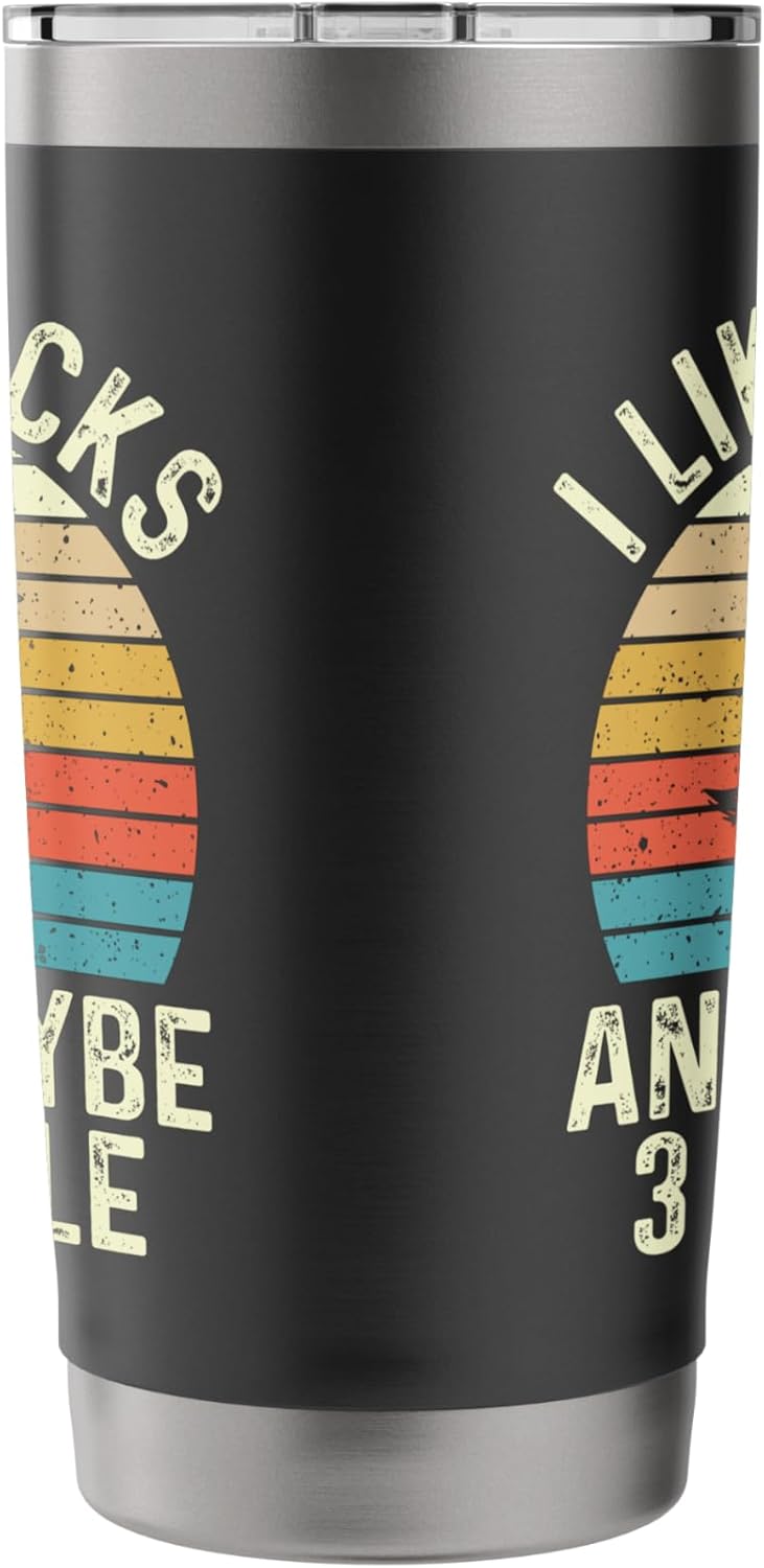 I Like Ducks And Maybe 3 People - Duck Lover Stainless Steel Insulated Tumbler - Image 2