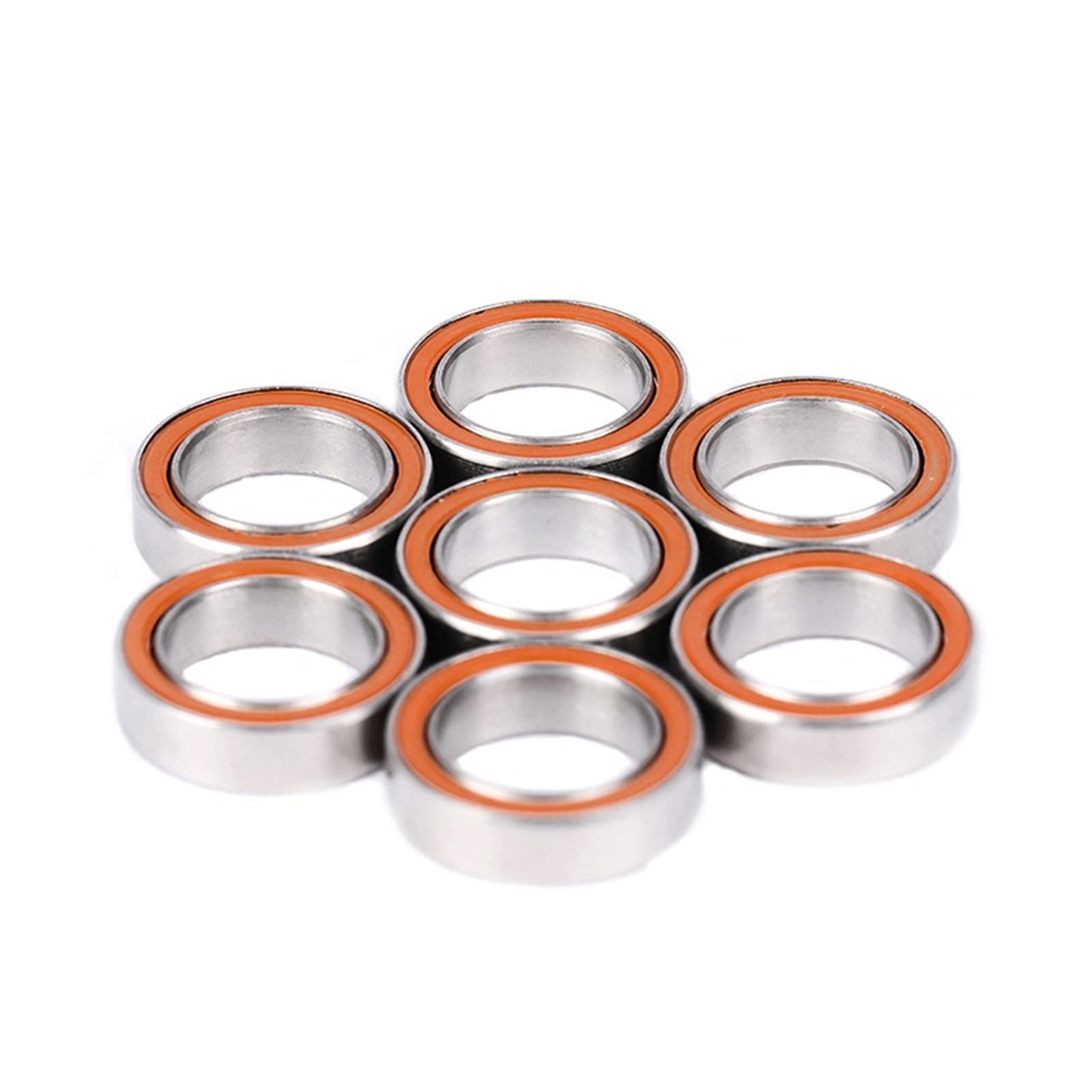 Industrial Bearings 10 Uds 10x15x4 S 6700 2RS CB rodamiento de bolas de cerámica híbrido de acero inoxidable sin grasa de giro rápido for Ball Bearing Skate Bearings