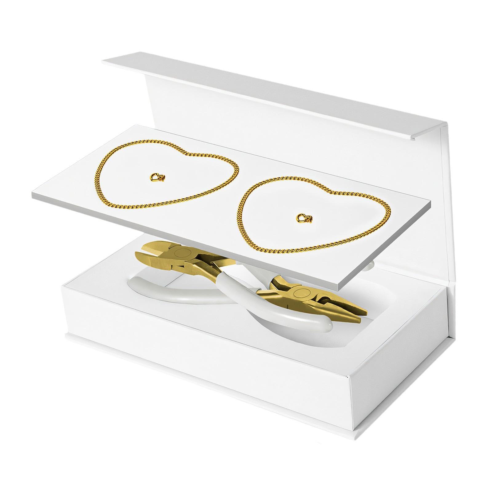 Perfeclan Permanentes Armband-Set, Geschenke für Paare, leichtes Armband-Herstellungs-Set, Schmuck, für Valentinstag, Hochzeit, Strand, Geburtstag, Gold