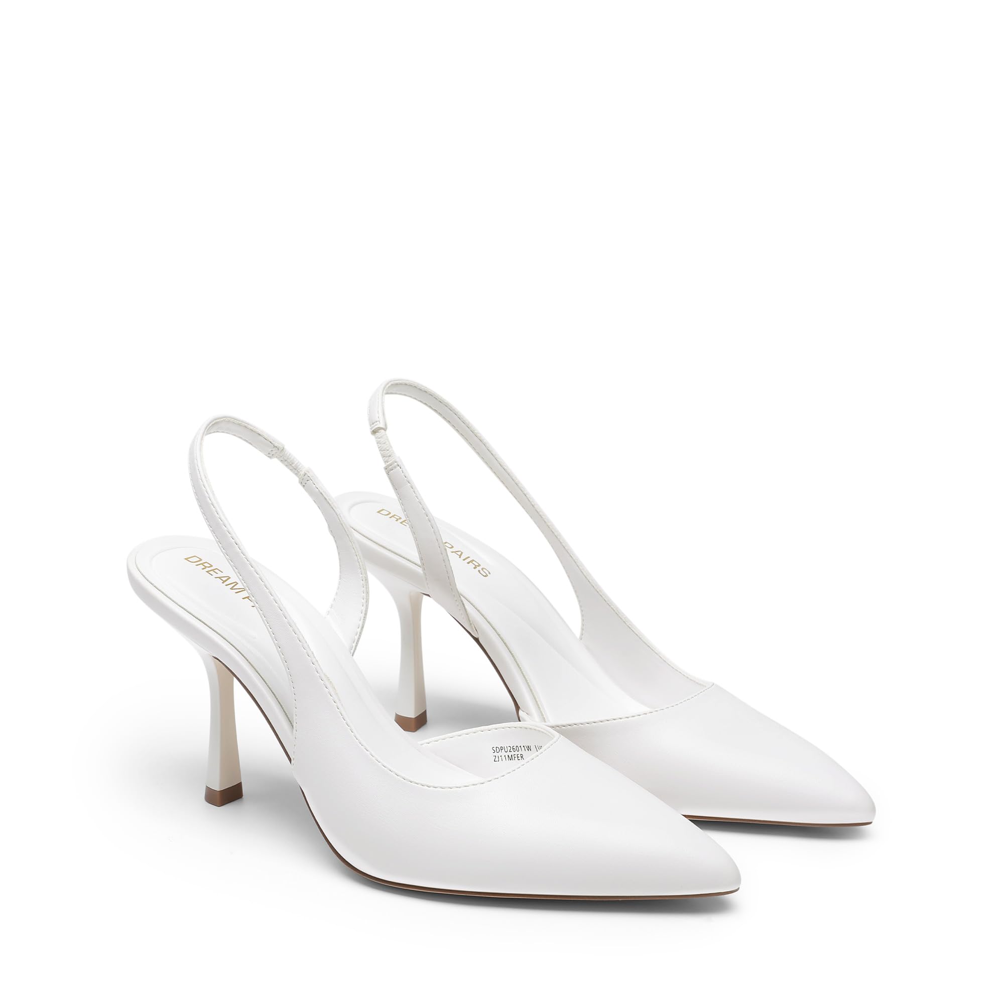 DREAM PAIRS Escarpins Femme Slingback Talon Aiguille Élégants Bout Pointu Style D'Orsay, Chaussures Habillées Mode Chic pour Bureau Soirée Confortables