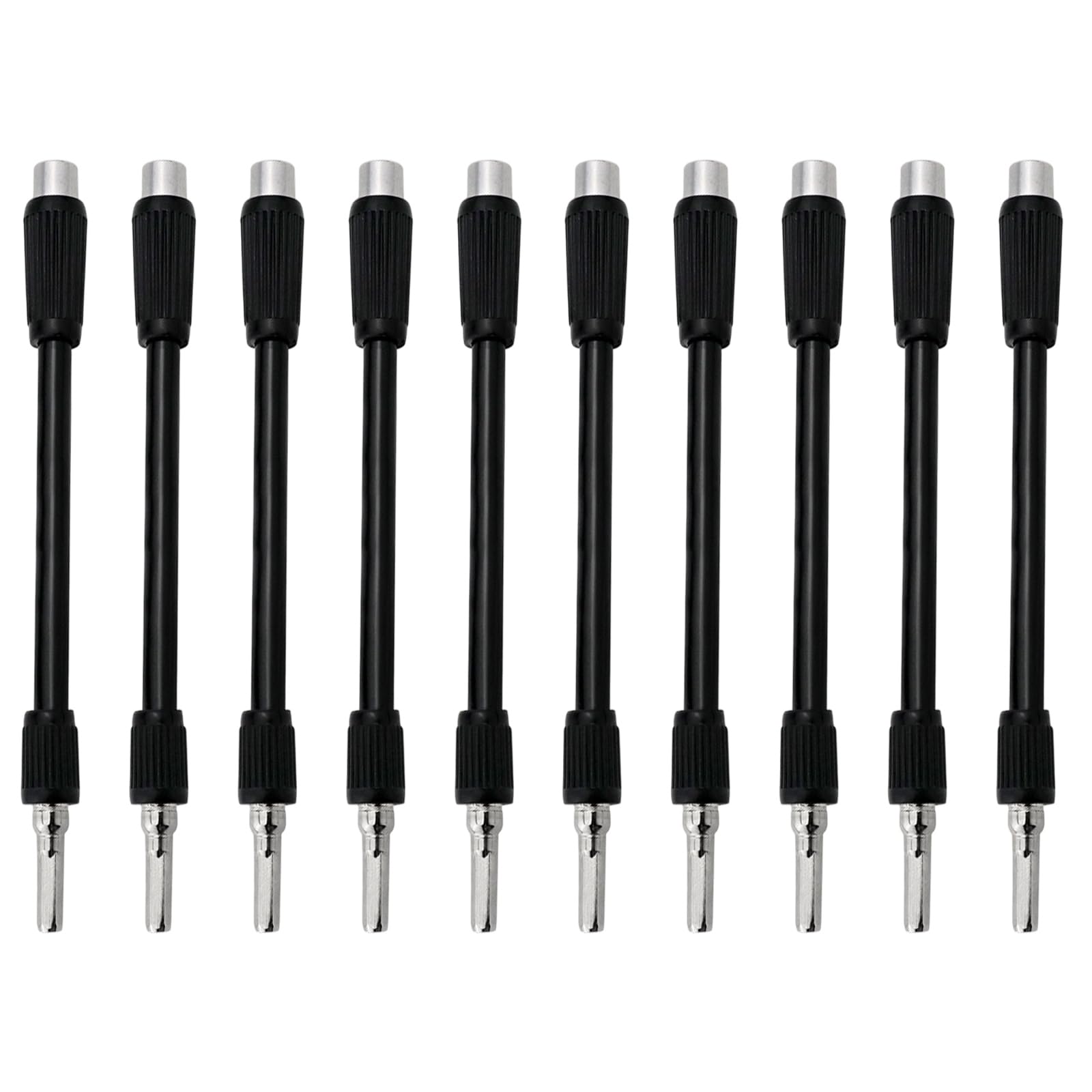 Kaeltsyn 10 Sticks Bendable Drill Bit Extension Shaft 130 Mm, Screwdriver Bit Holder Extension For Tight Space And Corner Fastening Flexible Bendable Screwdriver Shaft Tight Space Drill Accessory Corner Screw Access