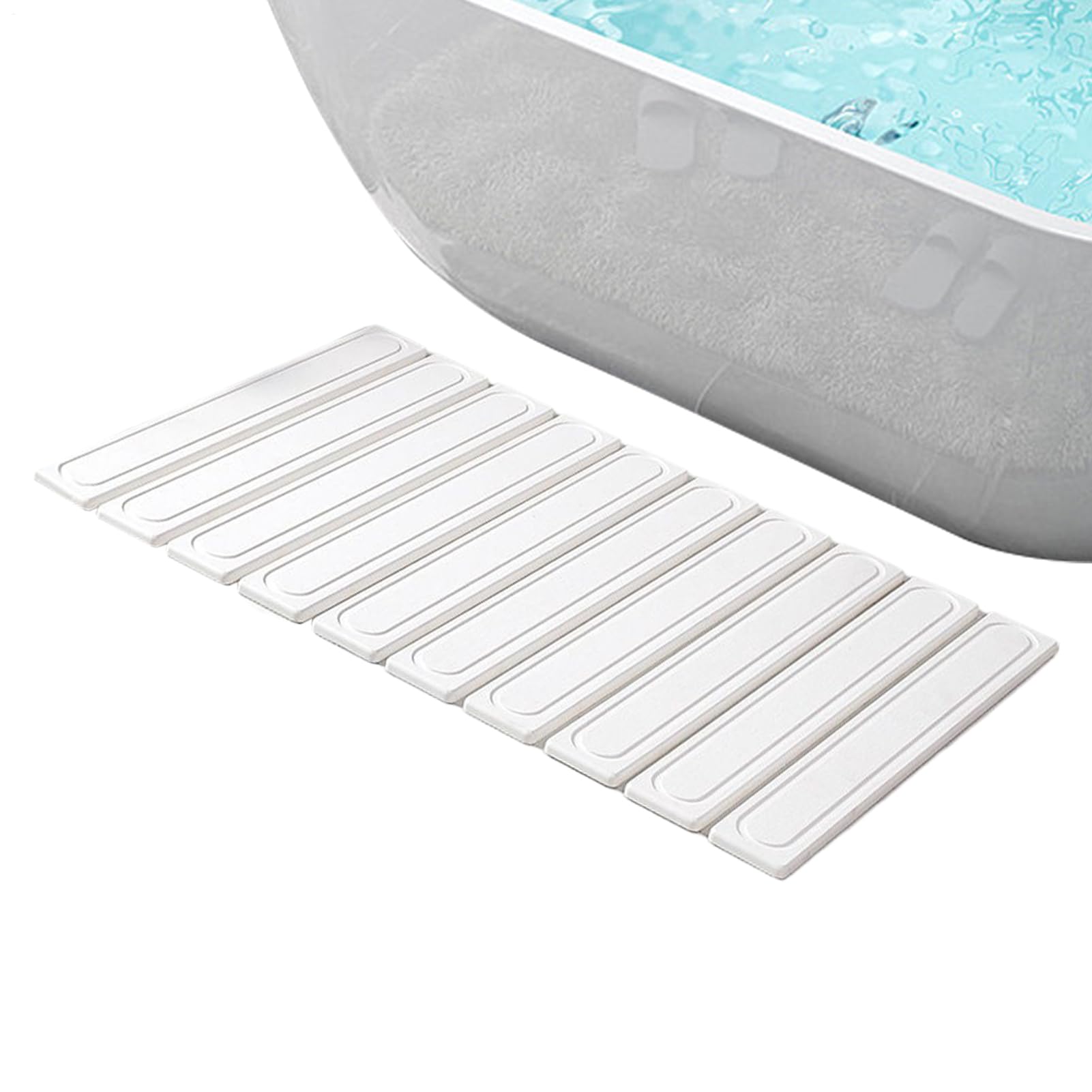 Mata Do Suszenia Do Kuchni 61 cm x 41 cm Diatomitowa Mata Absorbująca Wodę | Nieślizgająca się Szybkoschnąca Osuszacz do Blatu na Butelki i Kubki Do Zlewu Kuchni Łazienki Domu