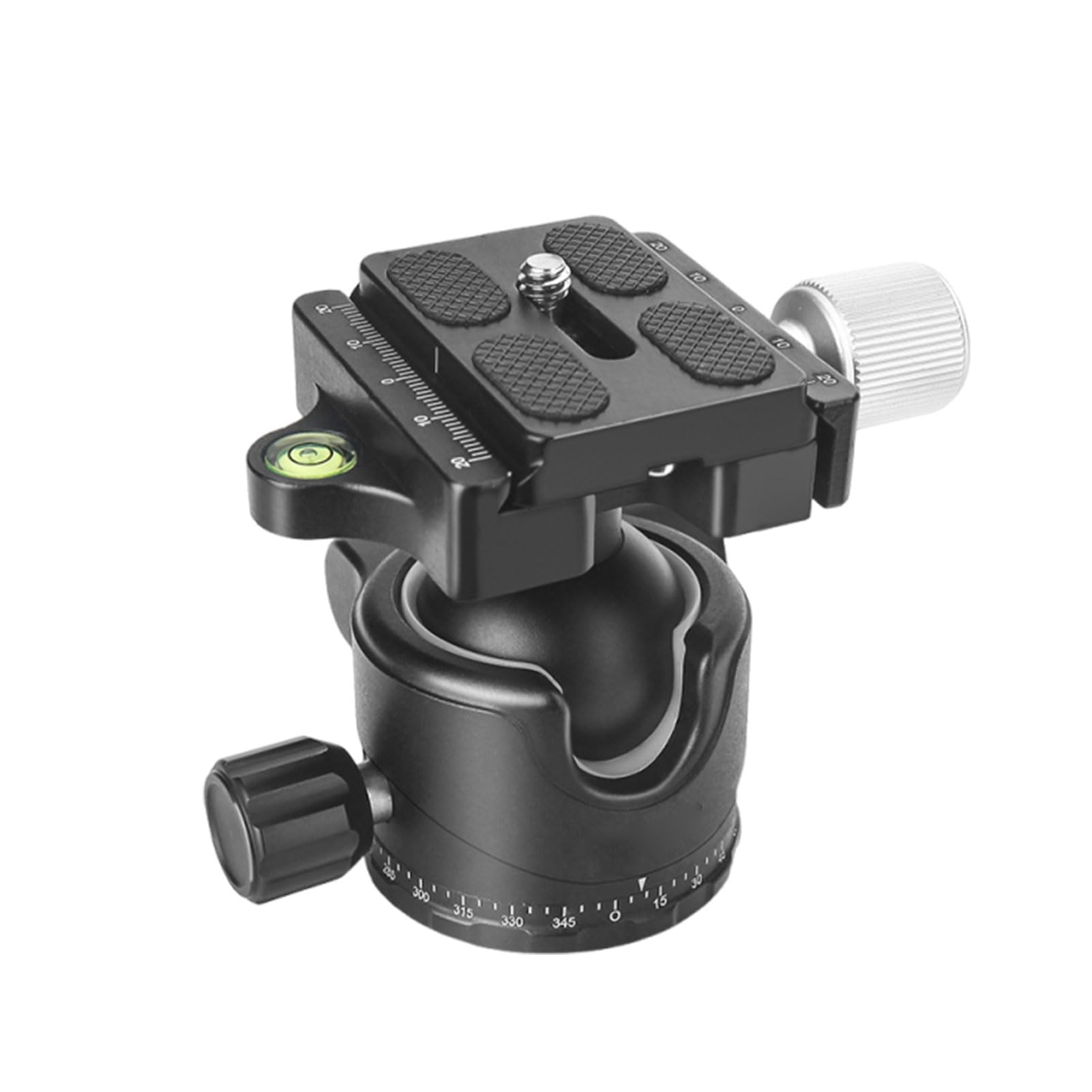 Annadue Testa a Sfera a Basso Profilo, Testa a Sfera Panoramica da 35 Mm per Fotocamera DSLR Monopiede Treppiede con Piastra a Sgancio Rapido da 1/4"