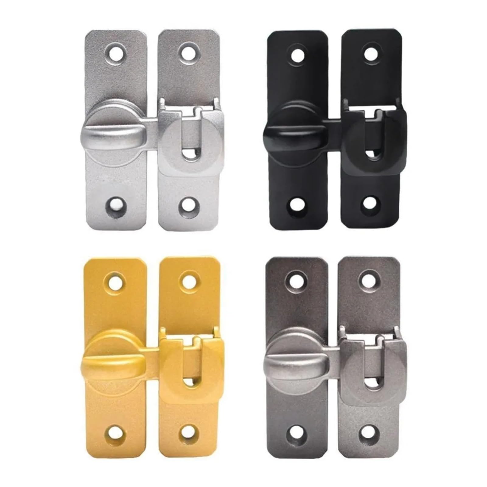 CYJAZNHH Zinc Alloy Sliding Door Lock 90 Degree Flip Latch Bathroom