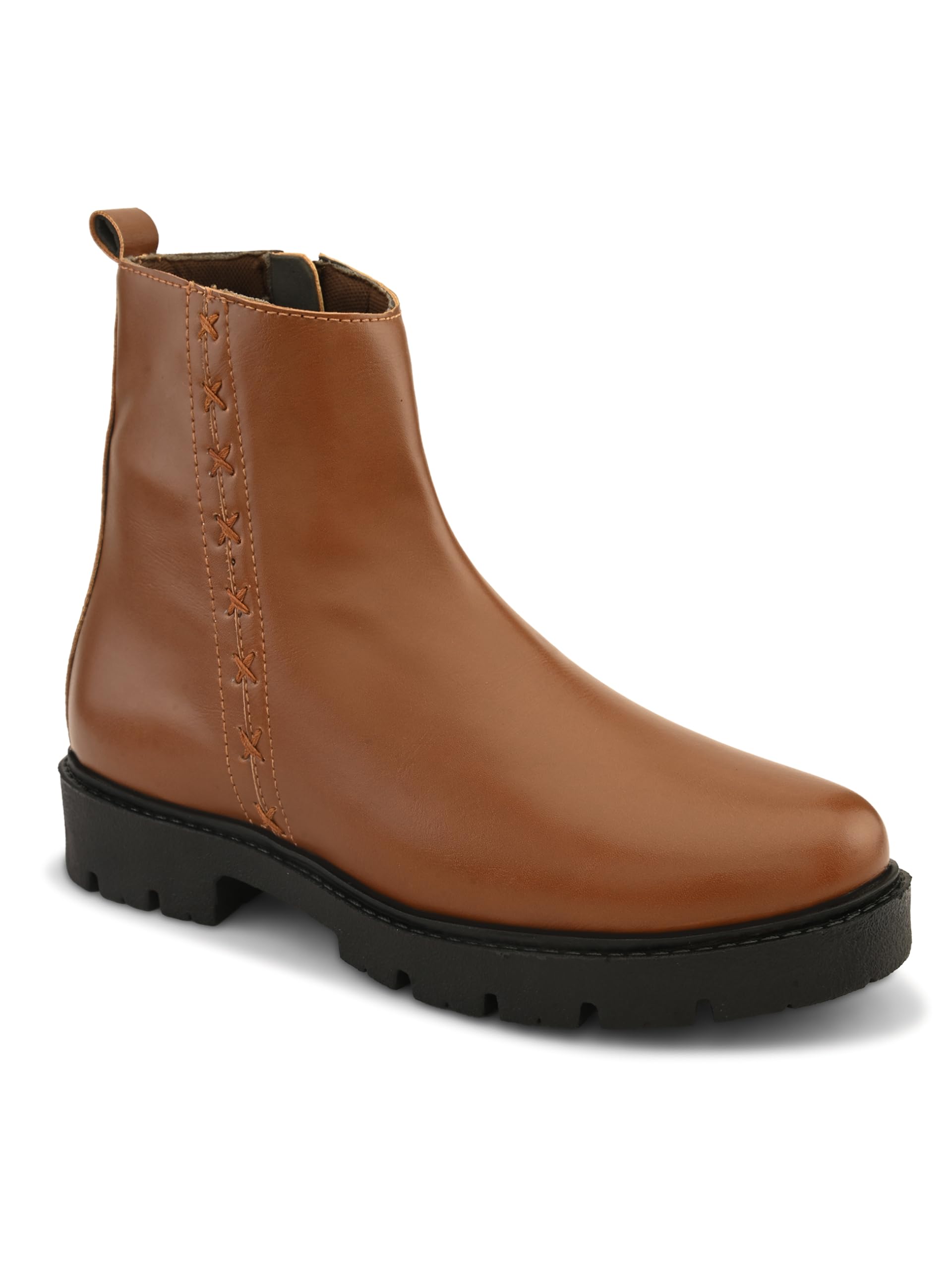 big fox Mid Top Chelsea Zipper Boots For Woman-picture-23