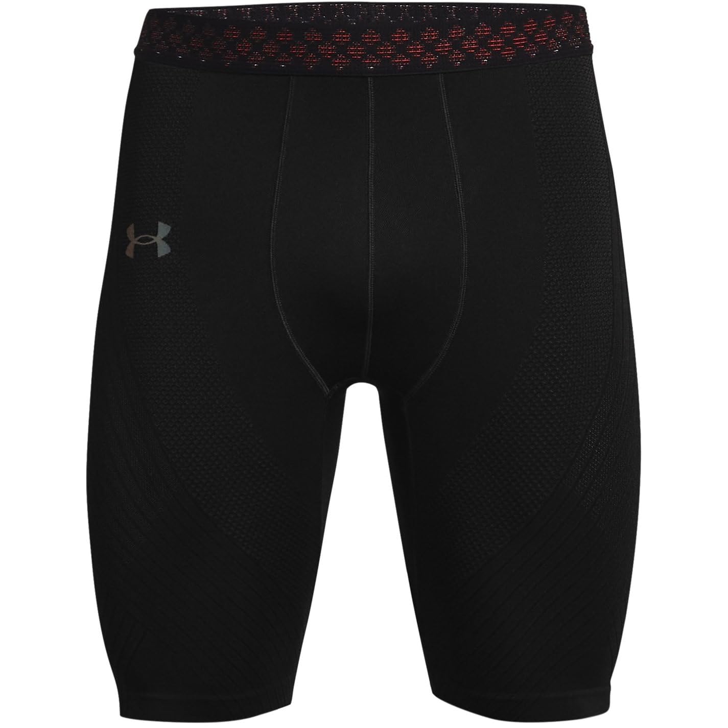 Under Armour Men's Black-001 Rush Seamless Long Shorts Black L