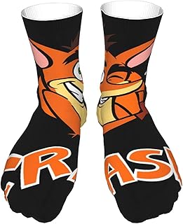 AsakawaKoutarou Crash Band-Icoot Sport Casual Traspirante In Cotone Con Stampa Moda Unisex Calze Long Calze Thick Calze