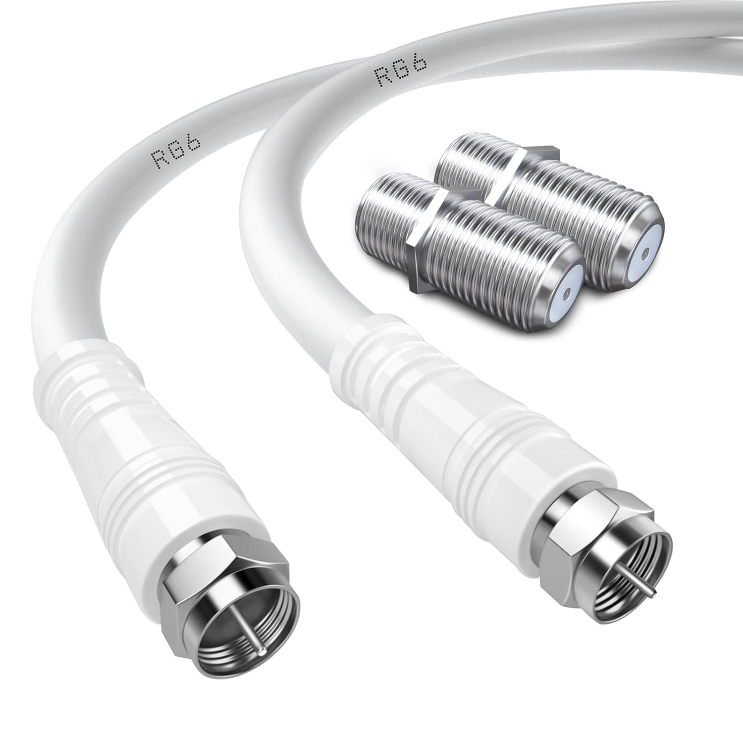 TUOLNK RG6 TV Aerial Cable F Male to F Male High Speed RG6 Coaxial Cable with F Female Compression Connector 75 Ohm, for Cable Box, TV, Satellite, Digital Router 49.2FT(15M) TUOLNK RG6 TV Aerial Cable F Male to F Male High Speed RG6 Coaxial Cable with F Female Compression Connector 75 Ohm, for Cable Box, TV, Satellite, Digital Router 49.2FT(15M)