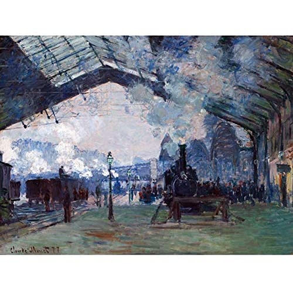 Claude Monet Normandy Train Gare Saint Lazare Unframed Wall Art Print Poster Home Decor Premium