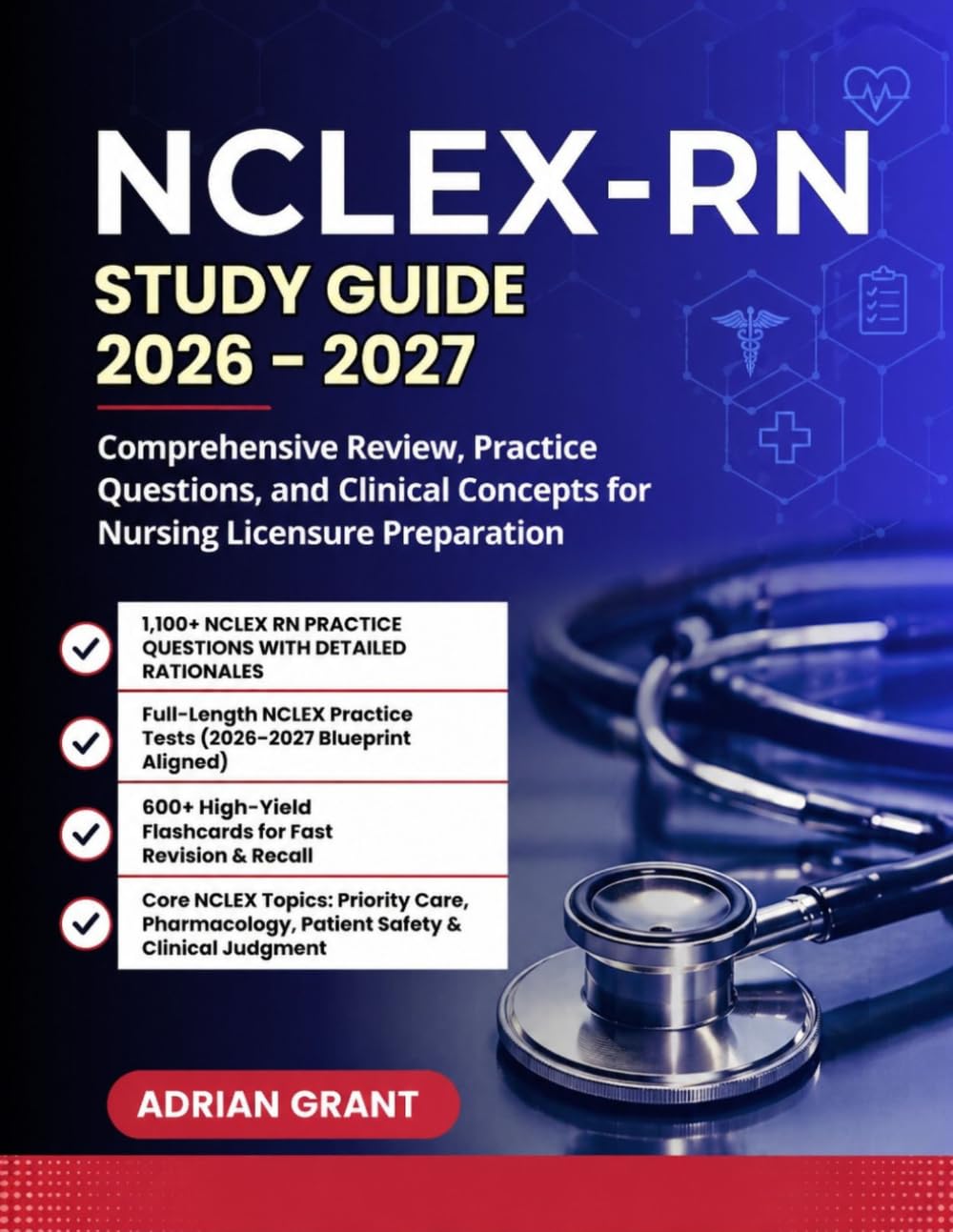 NCLEX-RN STUDY GUIDE 2026-2027: Comprehensive Review, Practice Questions, and Clinical Concepts for Nursing Licensure Preparation
