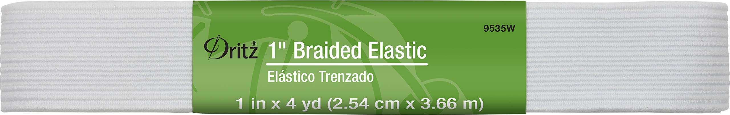 Dritz Élastique tressé blanc