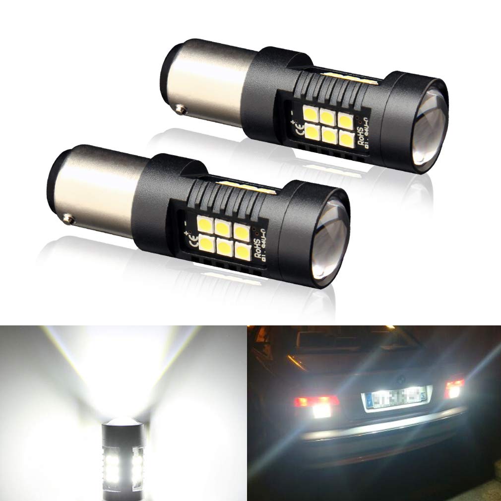 Buy 1157 BAY15D Led Signal Bulb, Extremly Bright 6000K Cool White 2057 2357 7528 P21/5W 21 3030