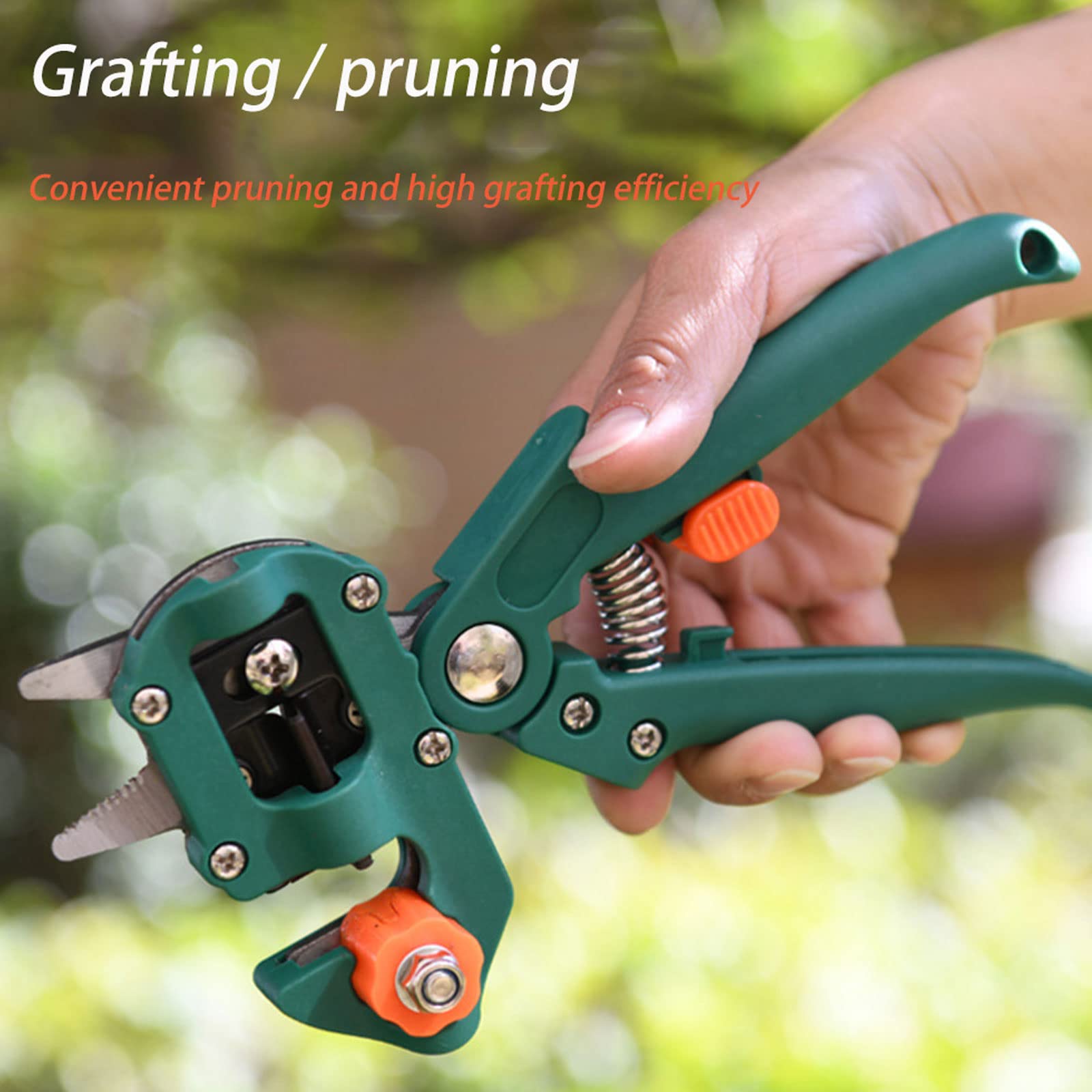 Forbici da Innesto Kit, 2 in 1 Professionale Giardino Innesto Kit con Nastri per Innesto e Lame di Ricambio per Efficiente Potatura e Innesto per Alberi da Frutto/Pianta/Ramo, Grafting Tool,Style1