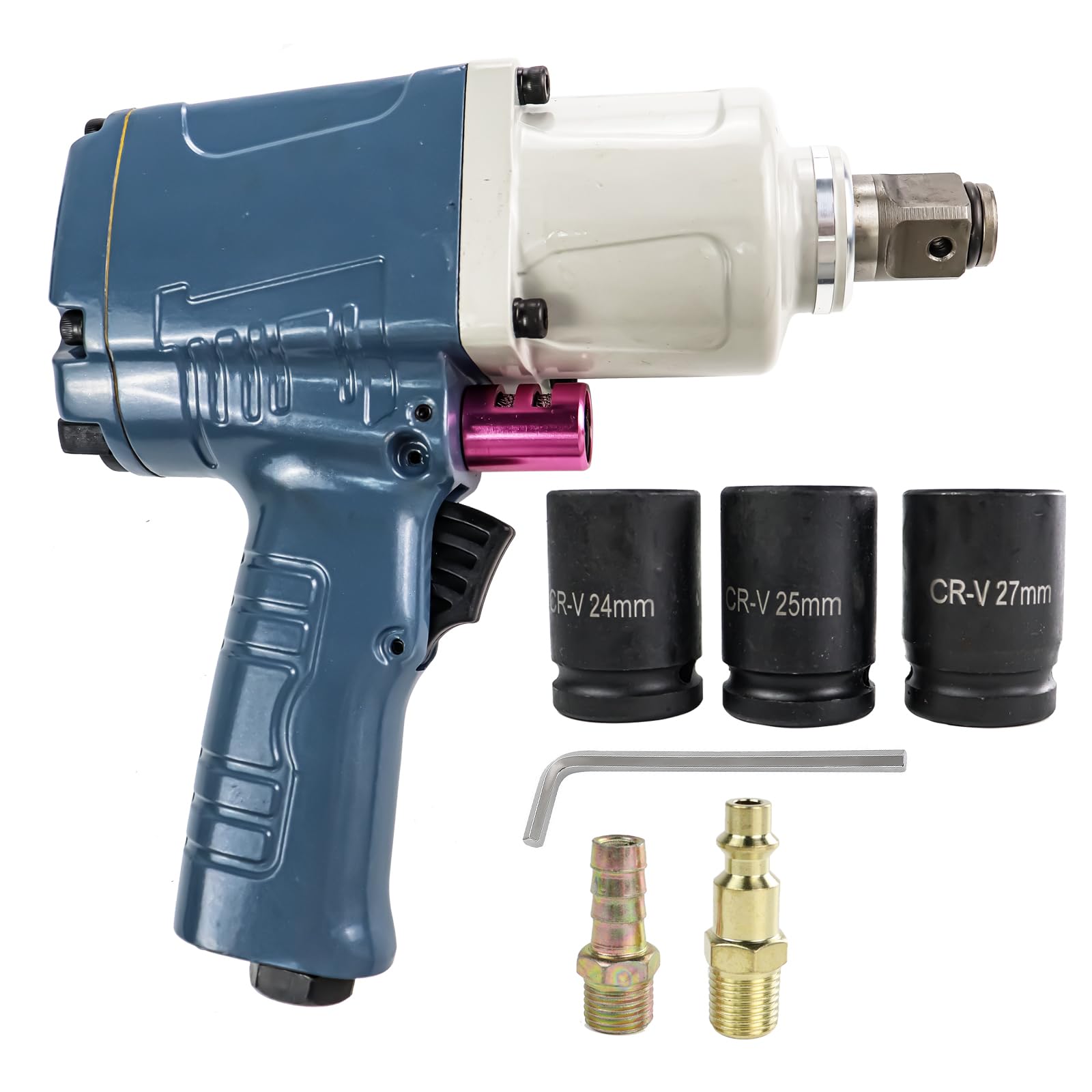 iMeshbean Air Impact Wrench,3/4" Drive Pneumatic Impact Wrench,Max Nut-busting Torque 1600 N.m,Heavy Duty 3-Speed Control Air Drive Impact Gun for