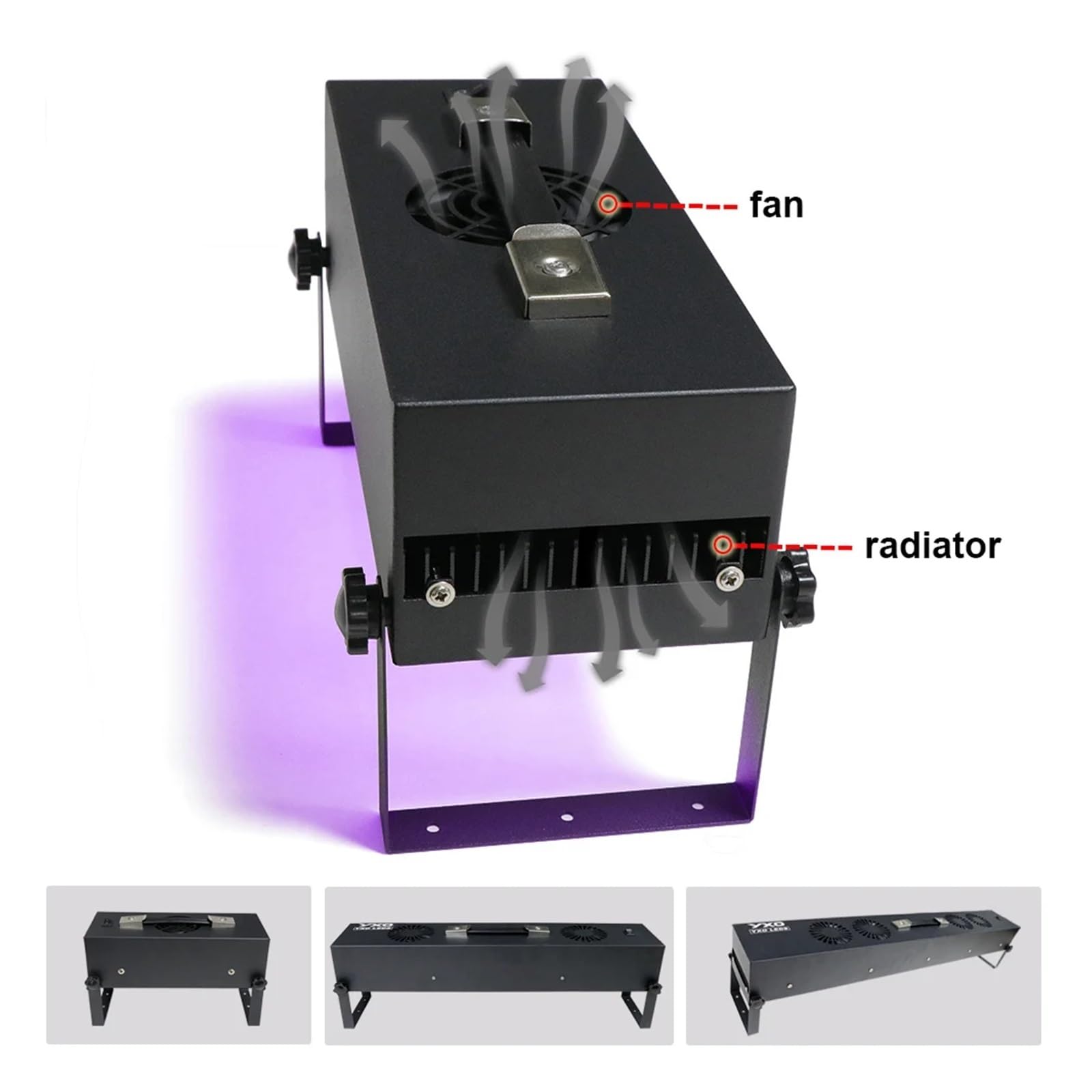 Impresora plana de inyección tinta UV 405-395 nm. Lámpara curado LED alta potencia for impresión (100 W, 200, 300 W), Multiuso confiable(365nm)