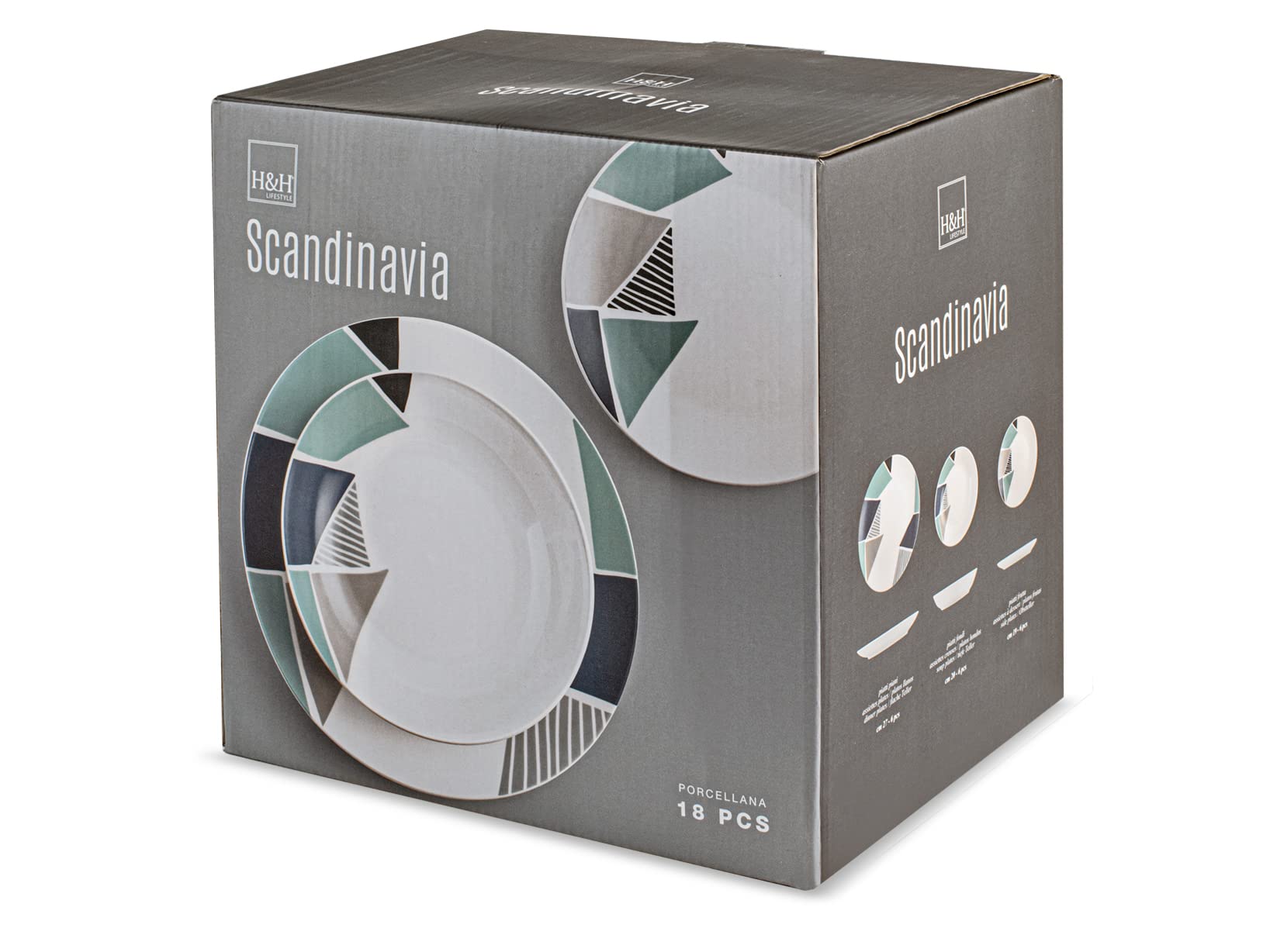 Servizio Piatti Trinacria 18 Pezzi - Ceramica Siciliana Colorata - Foto 6