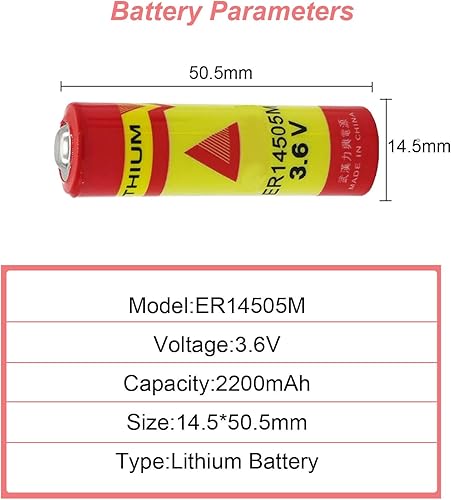 Miniatura 2 de Hoorae 30 Pack ER14505M 3.6V 2200mAh Lithium Battery Non-Rechargeable(AA)