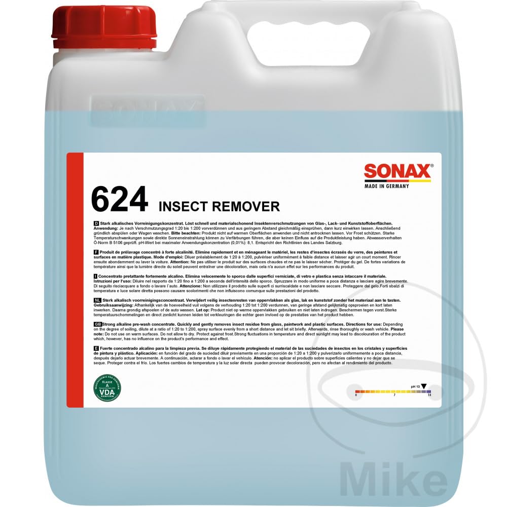 INSEKTENENTFERNER 10 Liter Sonax WASCHANLAGE