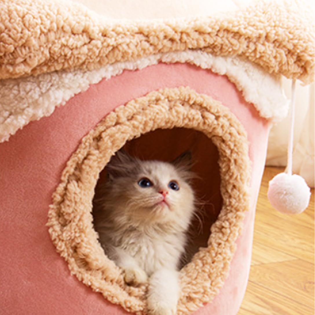 Amazon | ペットハウス ペットベッド 犬 猫 家 室内 かわいい 洗える