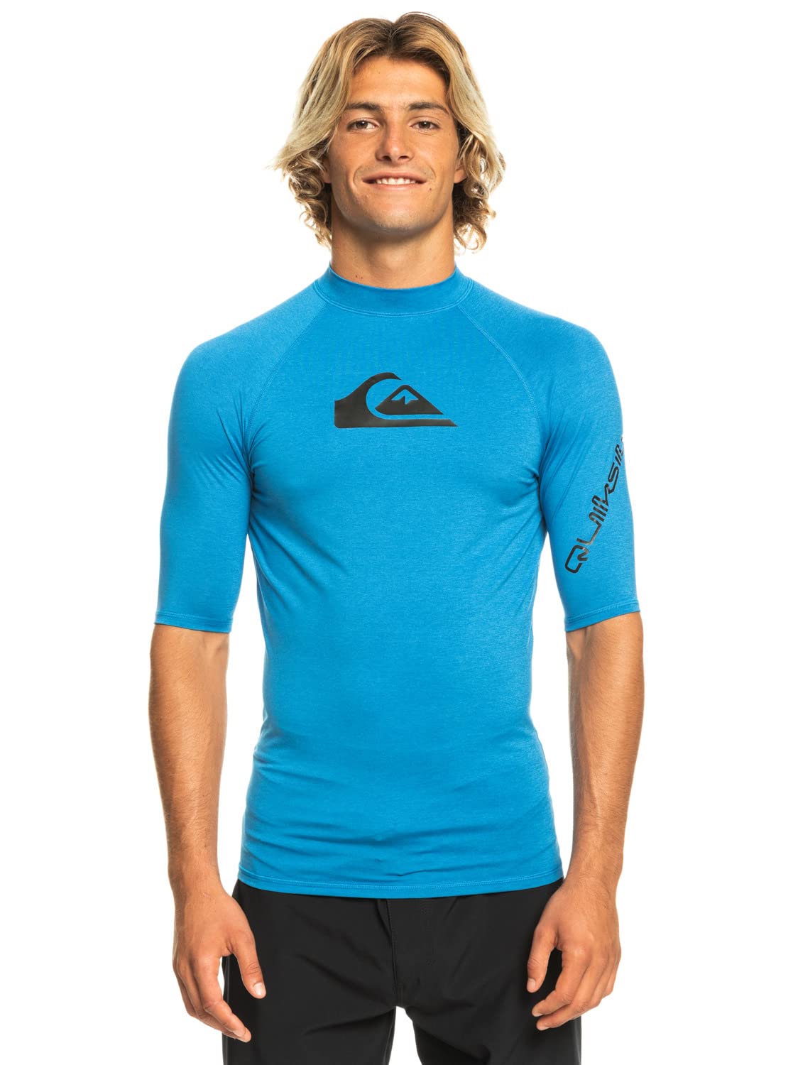 Quiksilver Kamizelka rash z krótkim rękawem UPF 50 All TIME męska niebieska XXL