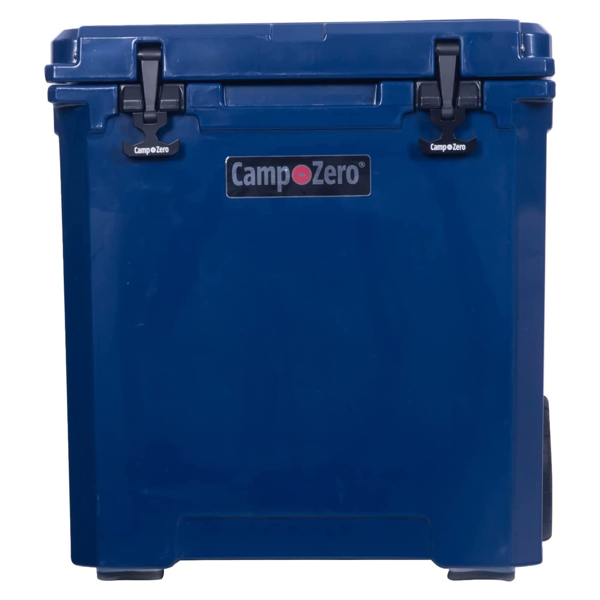 CAMP-ZERO 50L-52 Quart Hard Cooler with Easy-Roll Oversized Wheels, Extendable Aluminum Pull Handle, Perfect Insulated Ice Chest for Beverages, Beach, Camping, Family Picnics, Fishing and Boating