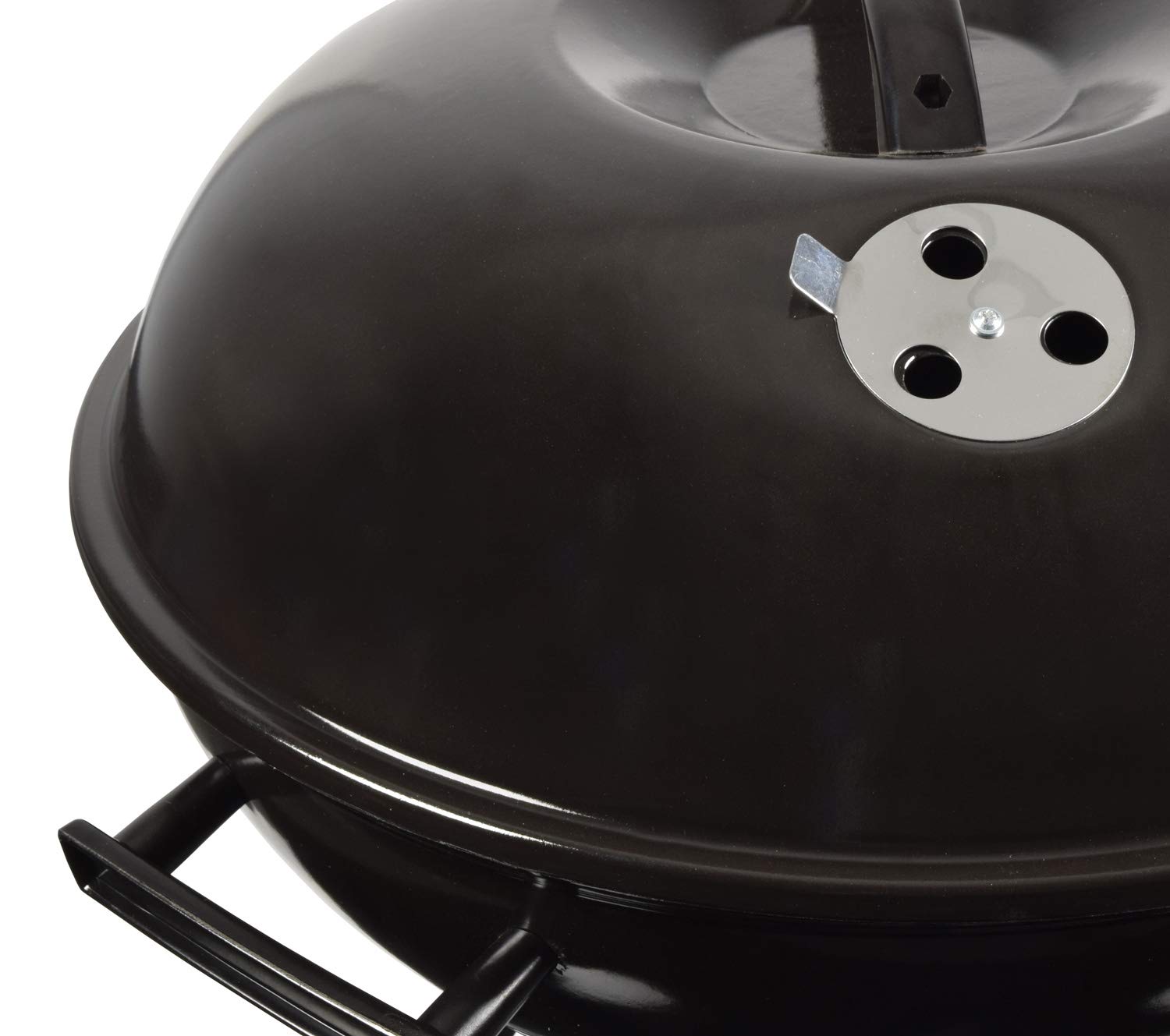 MP Essentials Portable Charcoal Trolley 17" Kettle Barbecue BBQ Outdoor Grill with Wheels