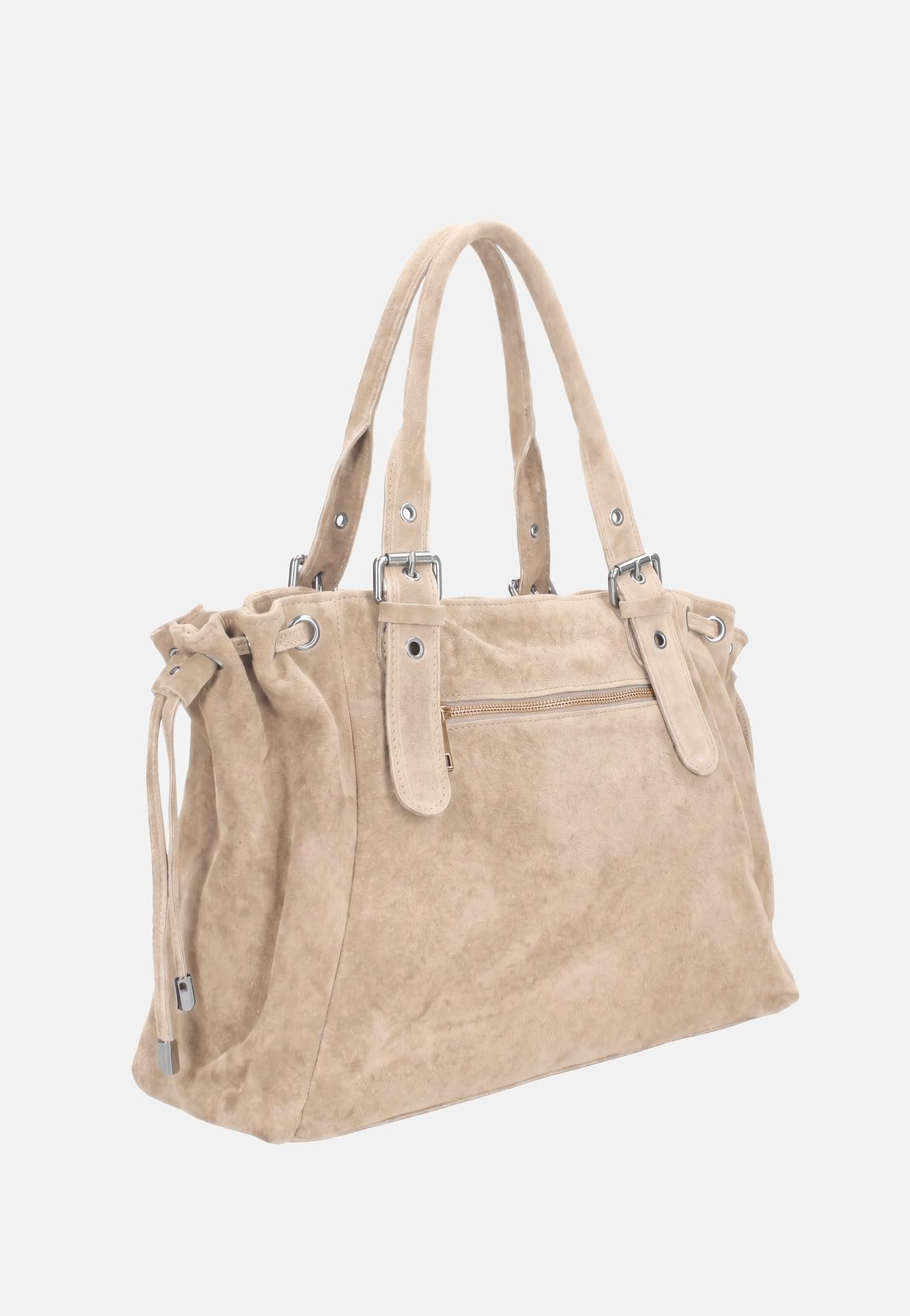 Gave Lux Damska zamszowa torba na ramię 41 x 28,5 x 20 cm GLX22011023FBG