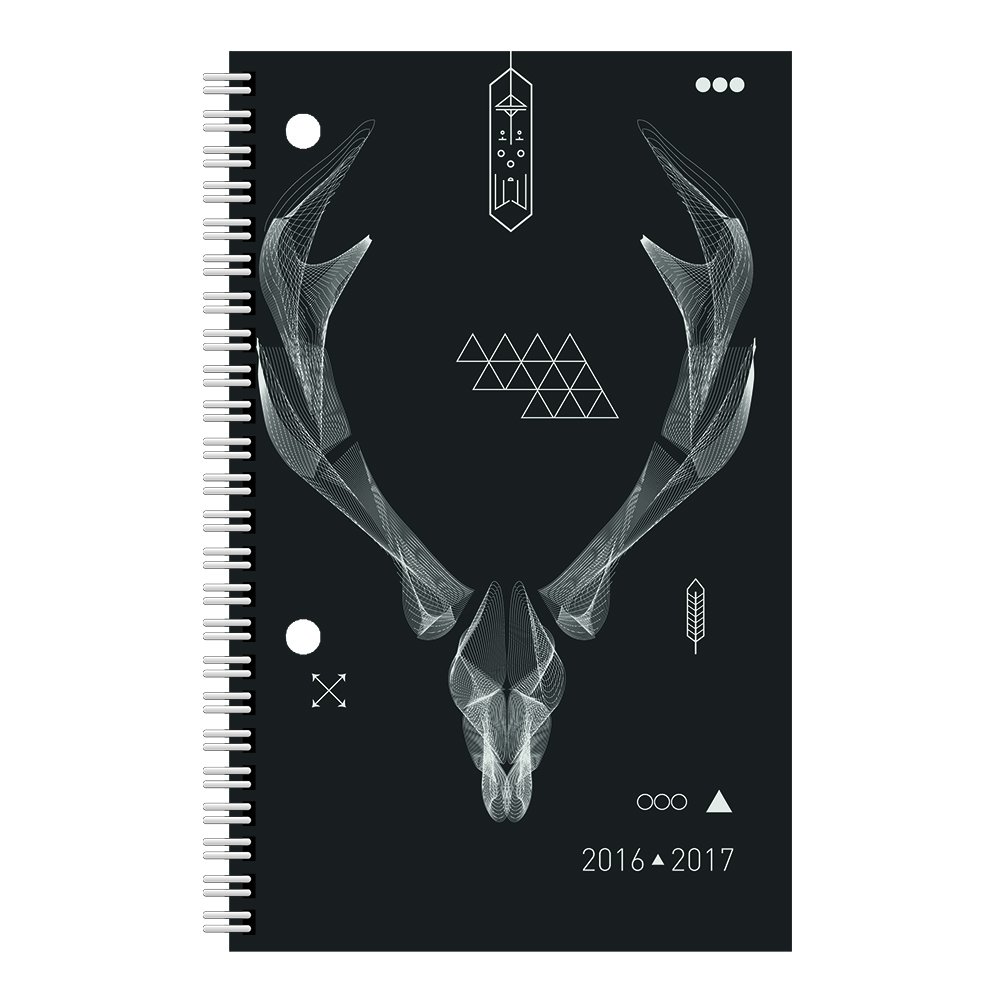 Blueline 2017 Weekly Academic Planner, July-July, Poly Cover, 8 x 5 inches, Antlers (CA101PG.ASX-17)