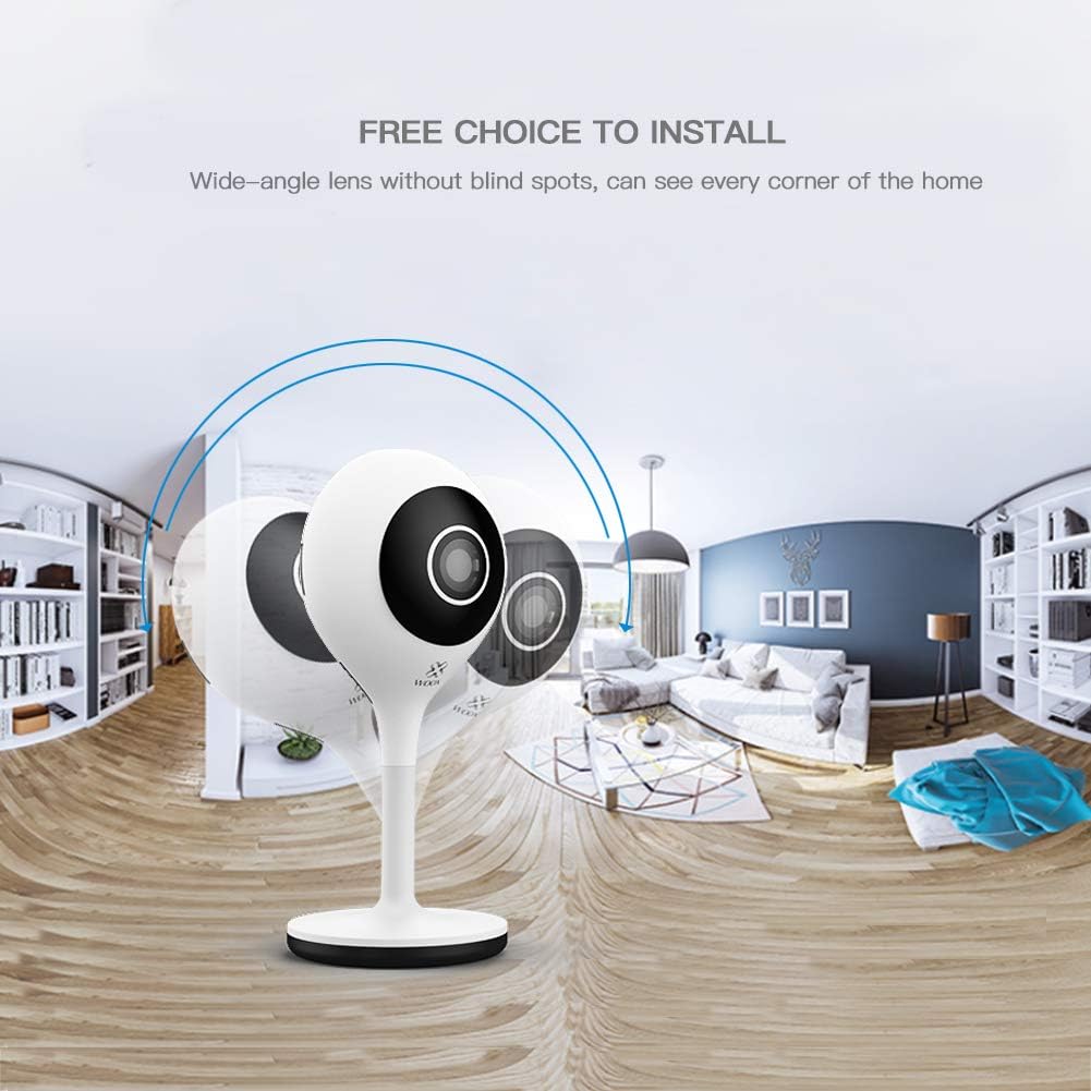 WOOX R4600 Smart Camera's wide-angle lens capability.