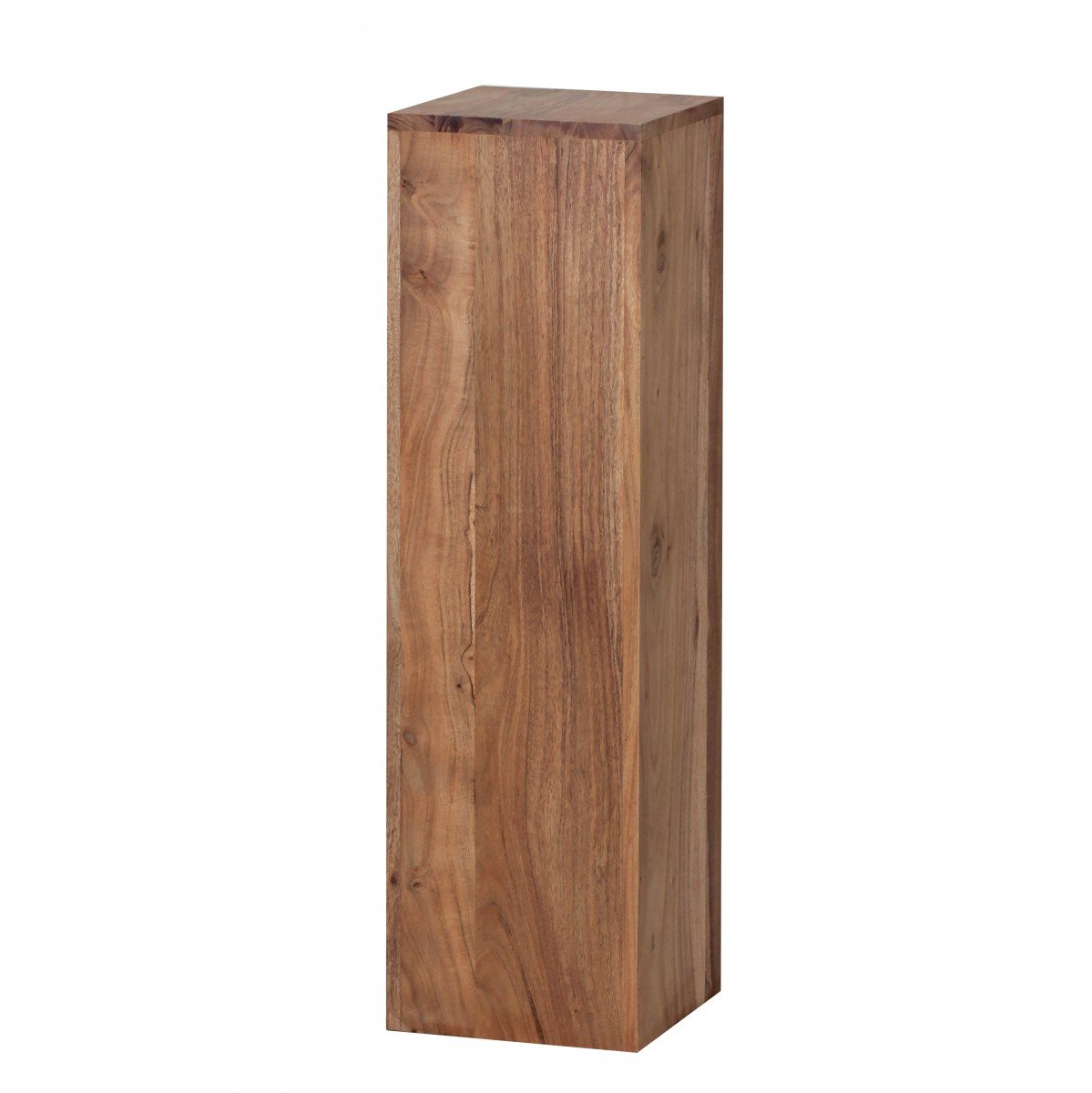 FineBuy Juego de mesas auxiliares de 3 Piezas Madera Maciza de Acacia | Mesas de Centro Marrón | Mesas Modernas para el salón | Mesa de juego como soporte para flores y mesa para plantas en 3 alturas, madera auténtica hecha a mano, cada juego es único