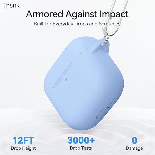 Miniatura 37 de Funda para AirPods 4, color rosa con kit de limpieza, funda de silicona suave para Airpod 4, compatible con Apple Airpods de 4ª generación 2024,