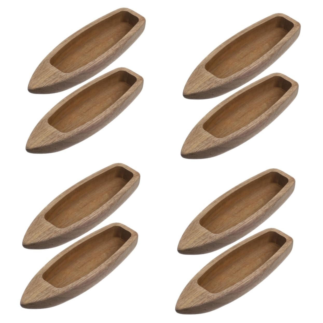 Healifty 4sets 2pcs Unfinished Wooden Boat Model Decor Rustic Desktop Ornament for Home Office Bedroom Study Creative Handcraft Present for Nautical Decor Lovers 2pcs*4