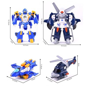変形ロボットおもちゃ ホワイト/ブルー 楽天市場】ロボット おもちゃ プレゼント 5タイプ 車 変身 車