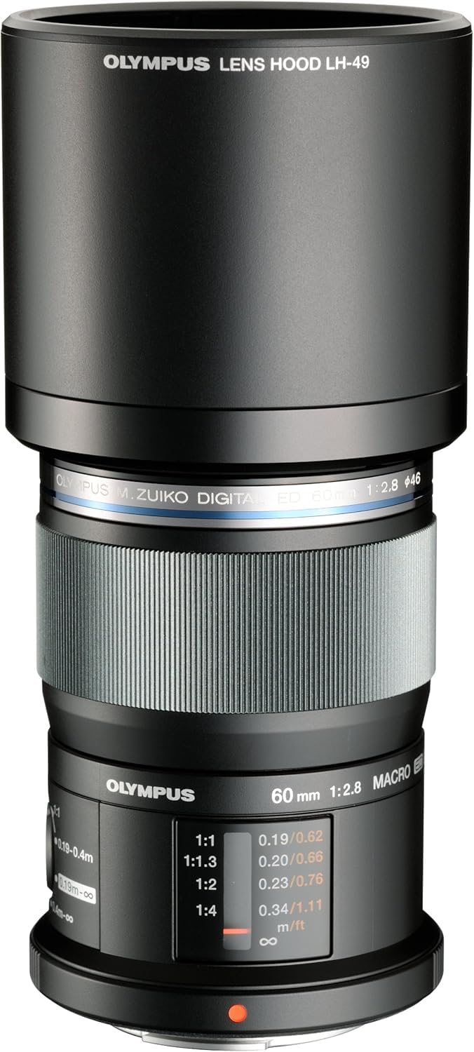 OLYMPUS レンズフードセット 60mm f2.8 Macro OM SYSTEM/オリンパス LH-49 スライド式レンズフード 60mm F2.8用