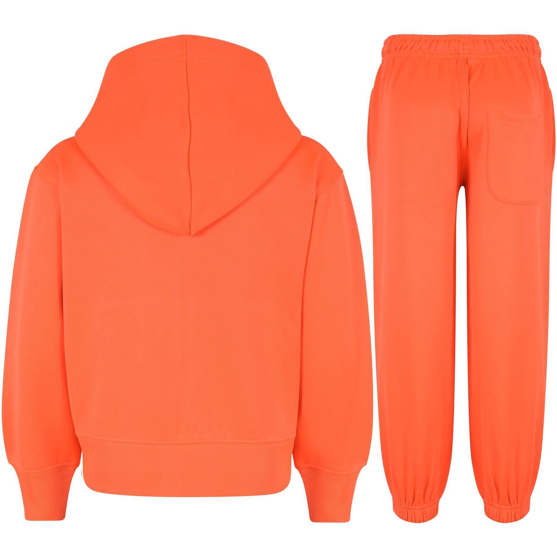 A2Z 4 Kids Ragazze Ragazzi Solido Tuta Felpa Con Cappuccio Con Joggers Pantaloni Della Tuta Sportivo Activewear Set Bambini Per Ragazze Ragazzi Età 2-13 Anni