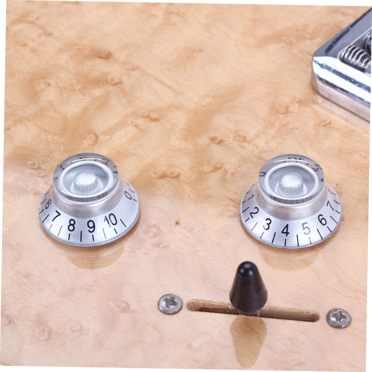 Hemoton 3sets Guitar Control Knobs Volume Tone Knobs Acrylic Material Guitar Accessory Kit 4pcs*3