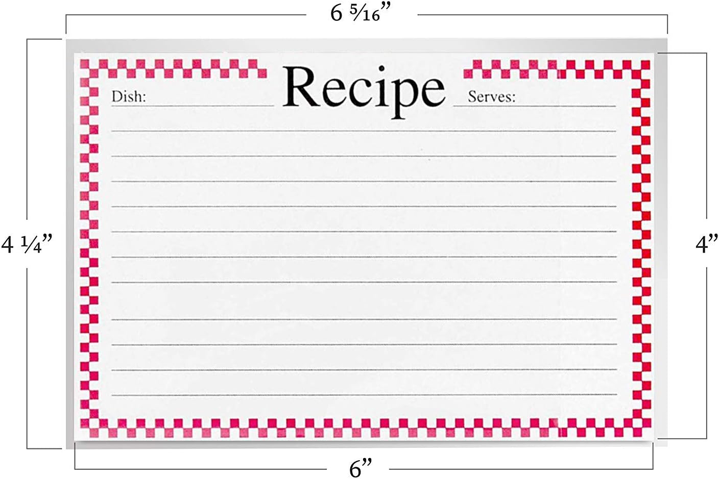 4x6 Recipe Cards Protectors,Recipe Card Sleeves,100 Count,Recipe Cards Covers