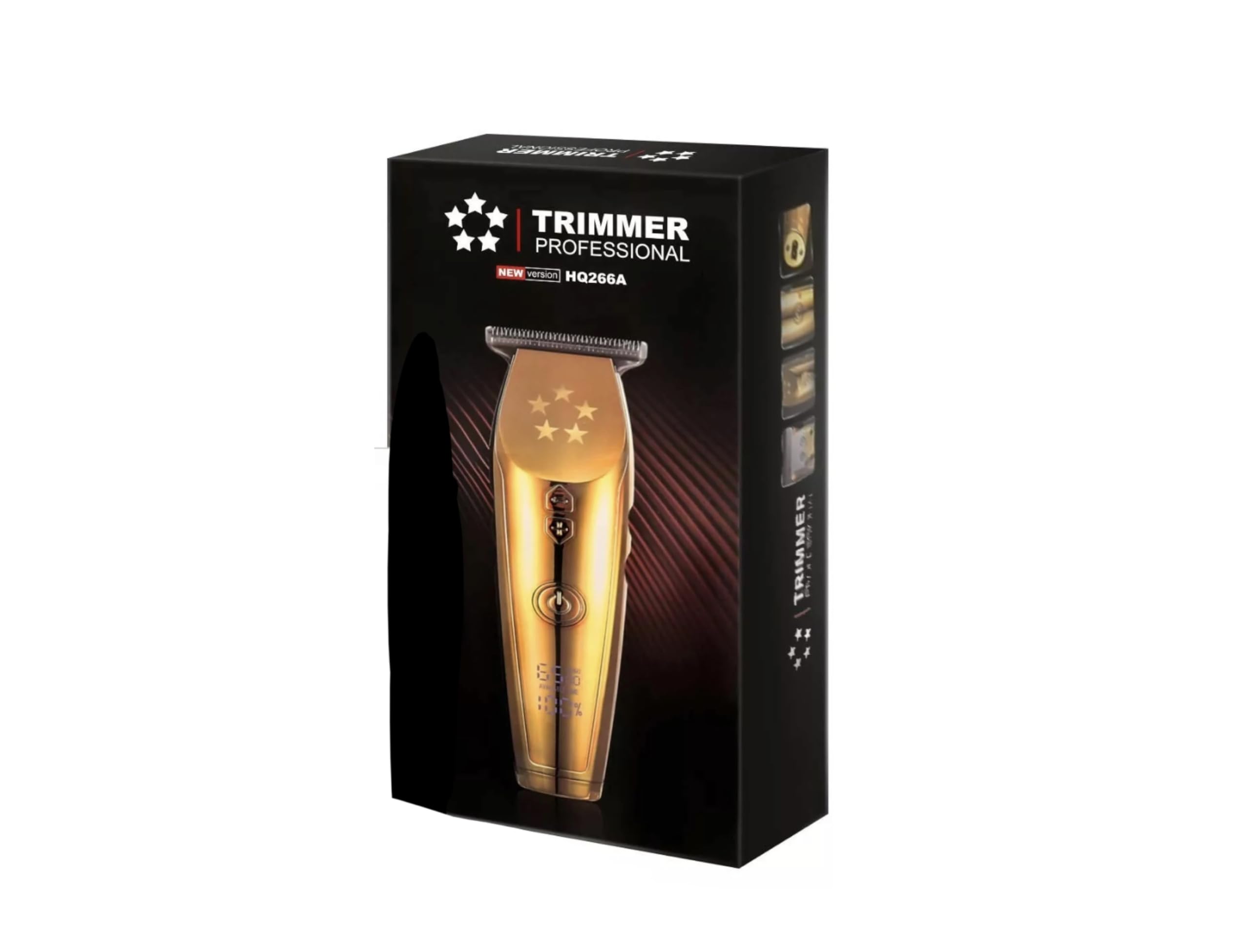 Premium Cordless Hair Clippers for Men - Complete Professional Barber Trimmer Set in Elegant Gold, Featuring Versatile Haircut and Beard Grooming Tools Ideal for Men, Women, and Kids