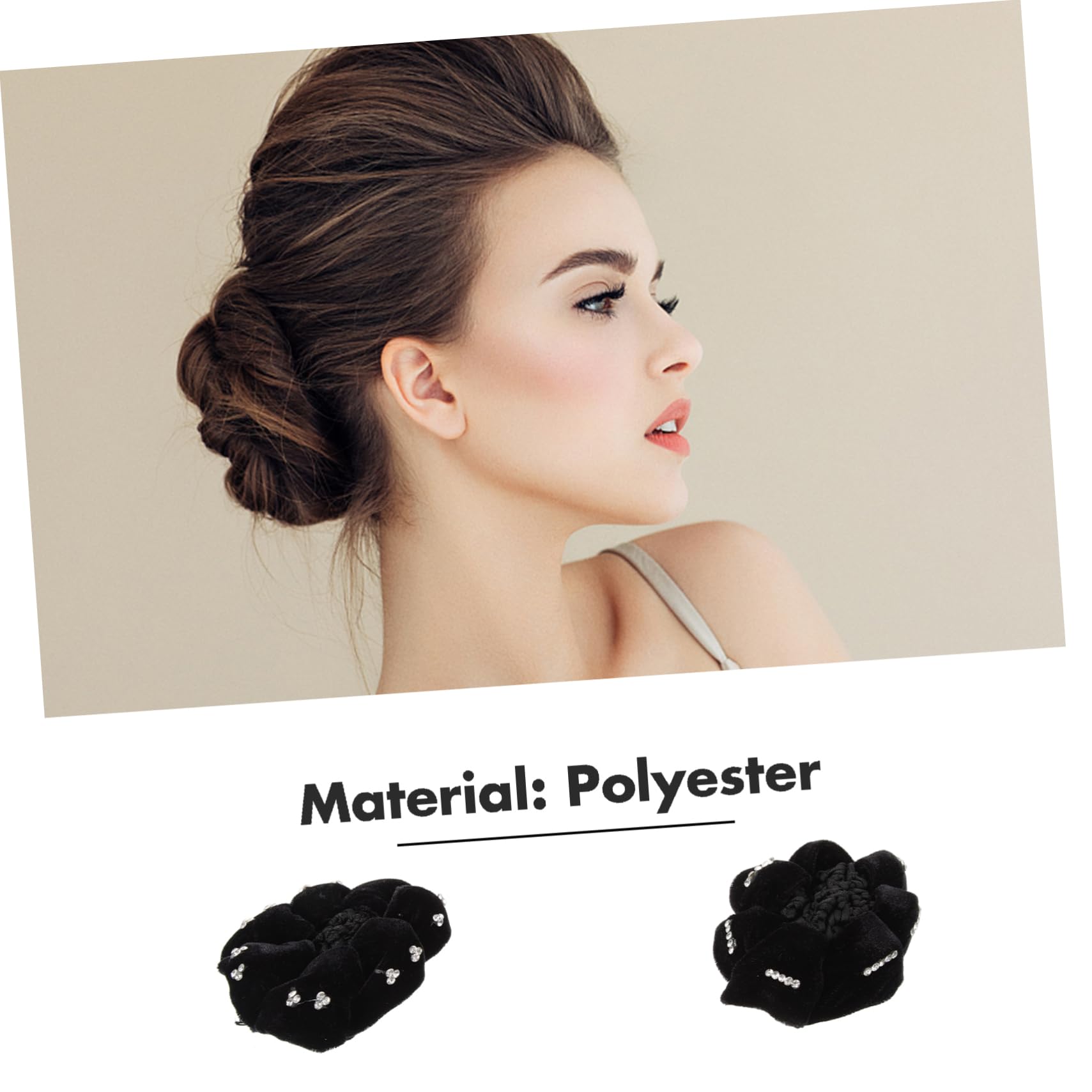 FRCOLOR 3 Set Di Retine Per Da Donna Per Copri Chignon Accessori Per Da Balletto Per Ragazze Eleganti Fasce Per 4 Pezzi*3