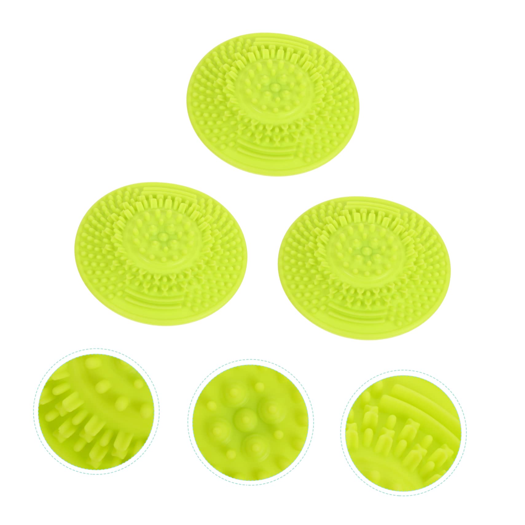 FRCOLOR 15pezzi Tappetino Per Pulizia Pennelli Make-up Silicone Accessori Per Bellezza Design Creativo e Struttura Semplice e Compatte Per Casa e Viaggio Pulizia Profonda Con Diverse