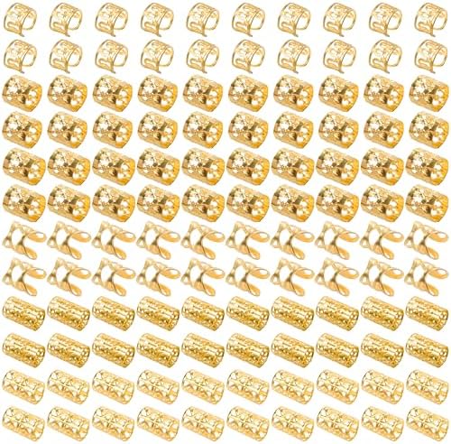 In Stock Dreadlock Ring Viking Style & Metal Beads - Foto 9