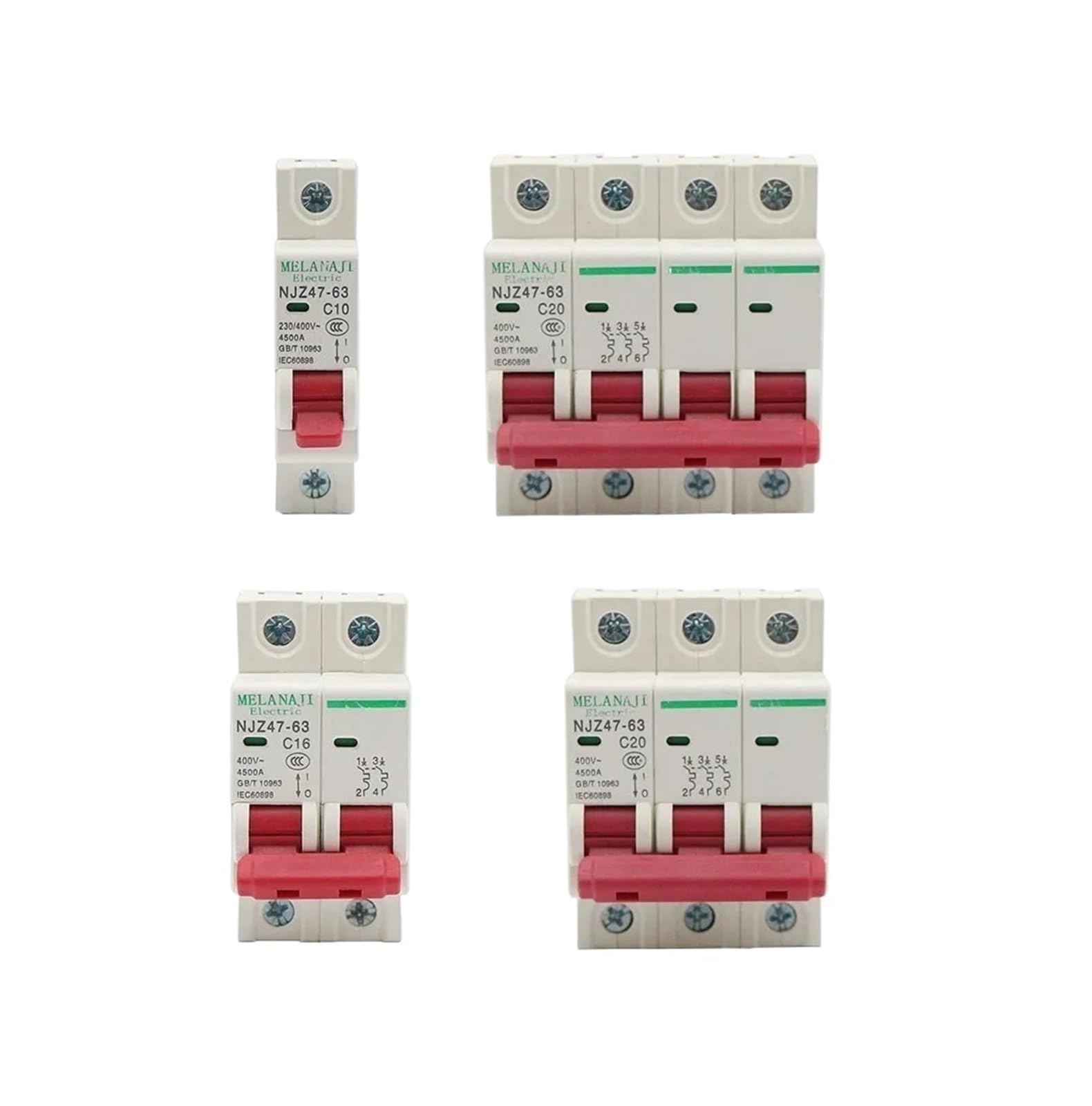 Mini disjoncteur DZ47 protection contre les surcharges 400V