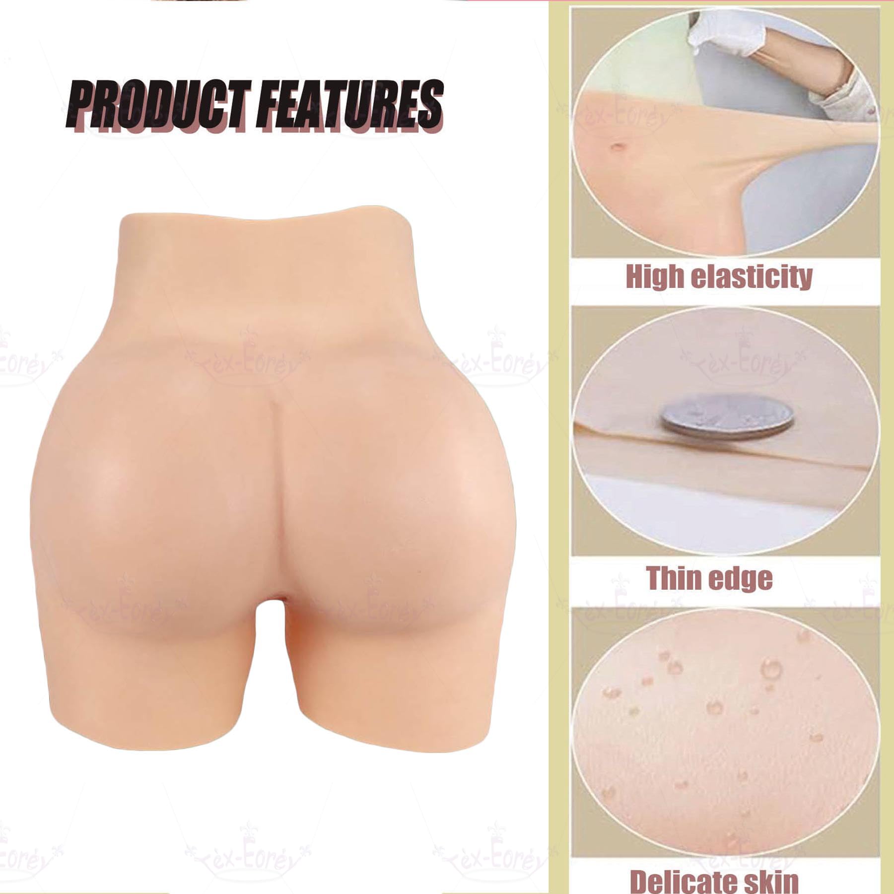 Mutandine Finta Vagina in Silicone Senza Cuciture con Gaff Nascosto Controllo dei Glutei Sollevamento dei Fianchi Slip Modellanti per Crossdresser