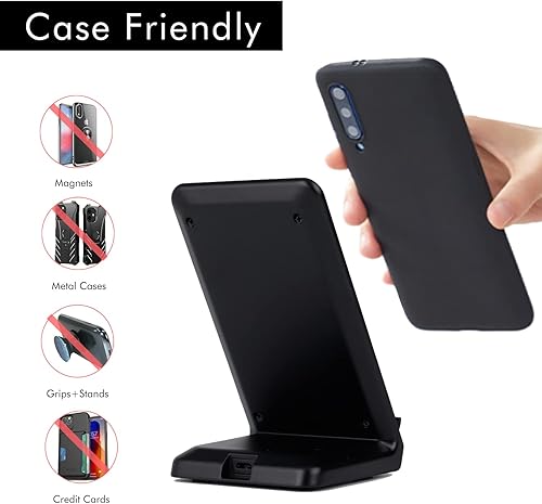 Miniatura 3 de Cargador inalámbrico, estación de carga inalámbrica rápida de 10 W, certificado Qi, soporte de carga para múltiples dispositivos iPhone 14 13 12 11