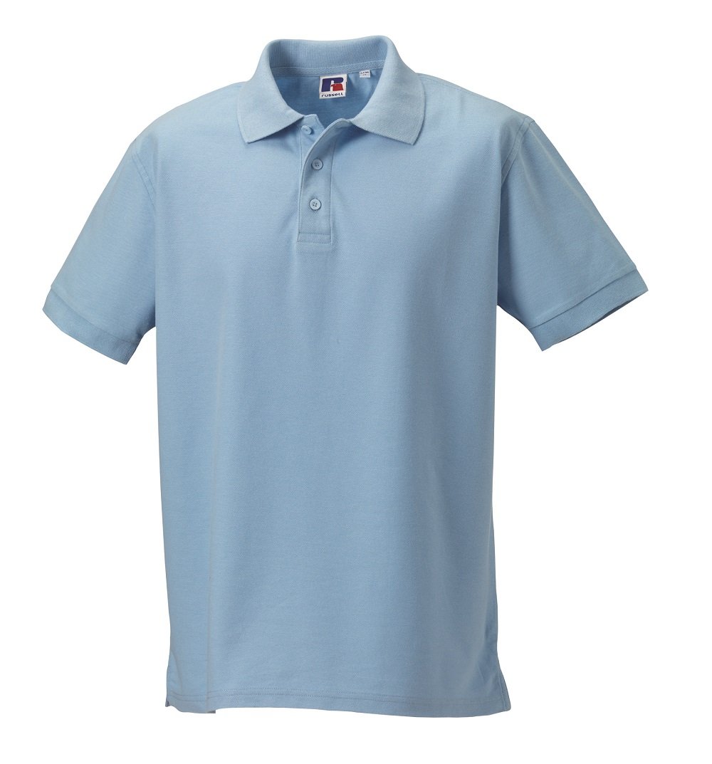Jerzees Men's Sky Blue Russell Ultimate Cotton Pique Polo Shirt Sky 3XL