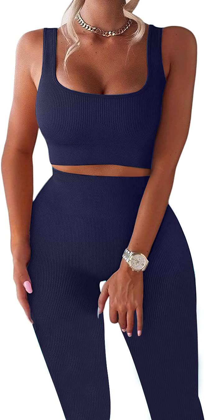 TWFRHCJumpsuits For Women One Piece Summer Yoga Workout Short Sexy Petite Casual Tummy Control Square Neck Sports Bra Romper