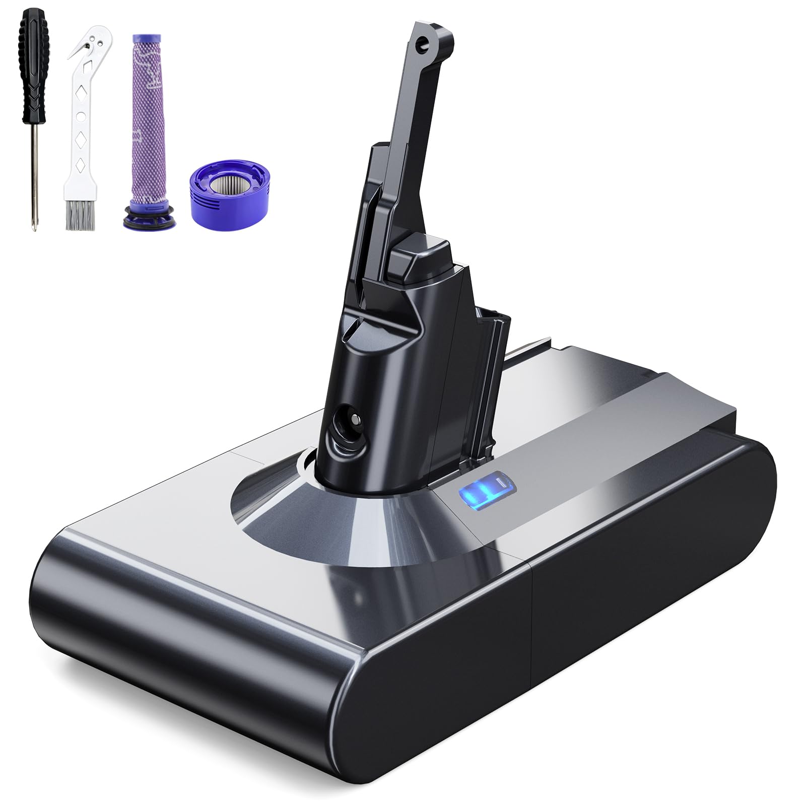 Amazon.com: P.TOULTEK Designed for Dyson V8 Battery